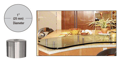CRL 316 1" Diameter by 1" Standoff Base