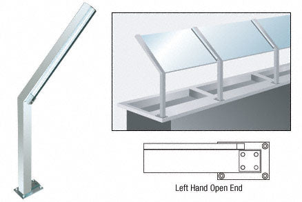 CRL D999 Series 23" Sneeze Guard Post Additional Image - 6