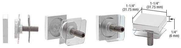 CRL 1-1/4" Square Standoff Cap