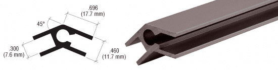 CRL Aluminum 45 Degree Upright Extrusion *DISCONTINUED*
