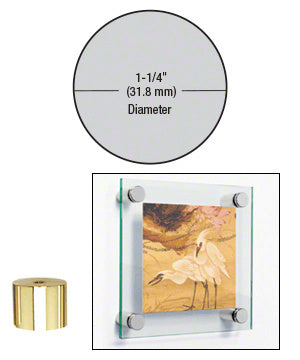 CRL 1-1/4" Diameter by 1" Standoff Base