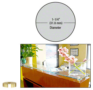 CRL 1-1/4" Diameter by 1/4" Standoff Base