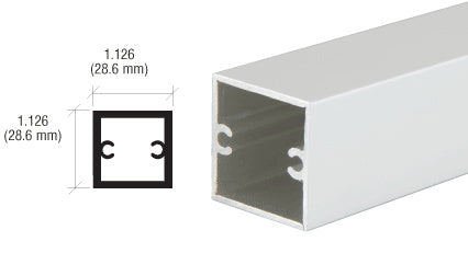 CRL 1-1/8" Square Tubing for Partition Post