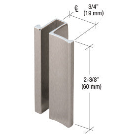 CRL Slip-On Handle for 3/16" or 1/4" Frameless Sliding Door