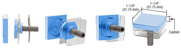CRL Custom 1-1/4" Square Standoff Cap