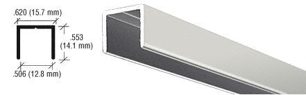 CRL Aluminum 1/2" U-Channel