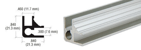 CRL Aluminum 90 Degree Upright Extrusion *DISCONTINUED*