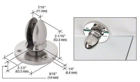 CRL 316 3/8" Vertical Panel Clamp