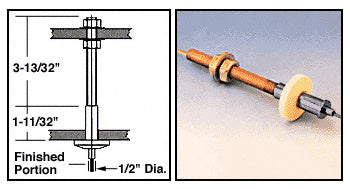 CRL Plated Ceiling Mount Fitting for Cable Display System