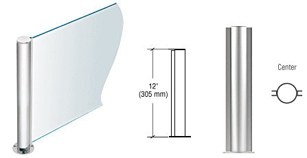 CRL 12" Round PP08 Elegant Series Counter/Partition Center Post