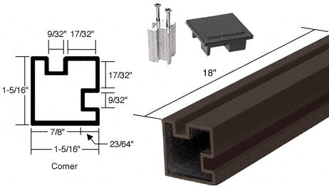 CRL Counter Post - 12", 18", 24" Hight Additional Image - 16