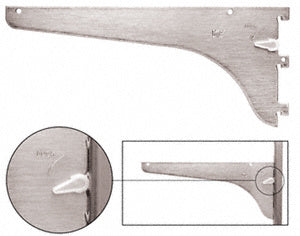 CRL Anochrome 12" KV Adjustable Heavy-Duty Steel Shelf Bracket