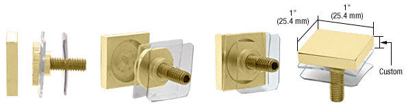 CRL Custom 1" Square Standoff Cap