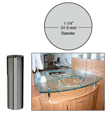 CRL 1-1/4" Diameter by 4" Standoff Base