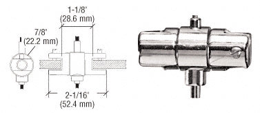 CRL Plated Adjustable Double Shelf Brackets for the Cable Display System