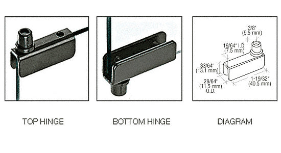 CRL Standard Mount Glass Door Hinge