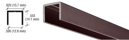 CRL Aluminum 1/2" U-Channel
