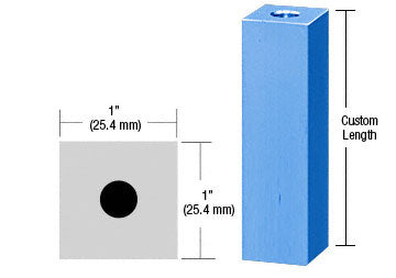 CRL 1" Square Standoff Base Custom Length