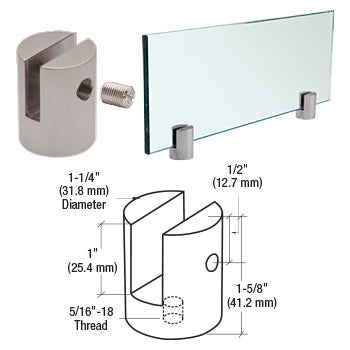 CRL Slot Mount Standoff for 1/4" Panels