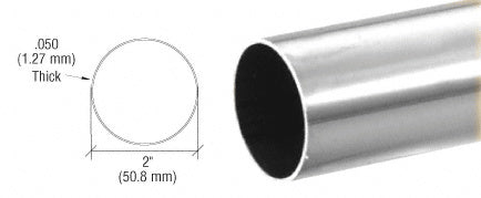 CRL 2" Diameter Round .050" Tubing - 236"