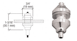CRL Plated Drilled Glass Shelf Brackets for the Cable Display System