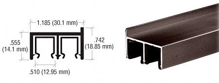 CRL Dust Proof Double Framing Channel with Plastic Insert *DISCONTINUED*