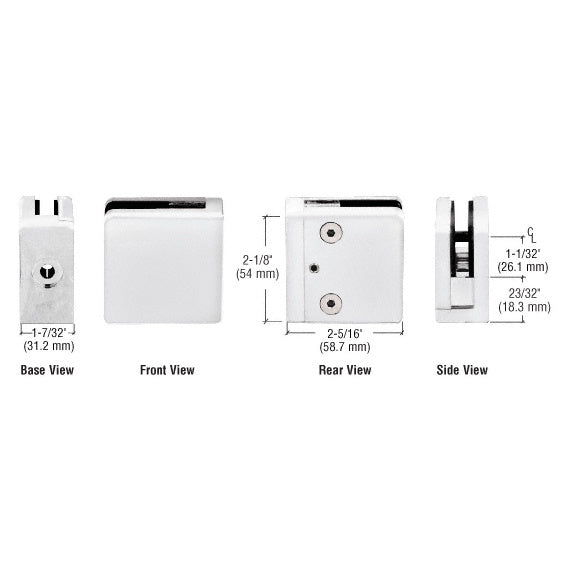 CRL Z-Series Square Type Flat Base Clamps Additional Image - 33
