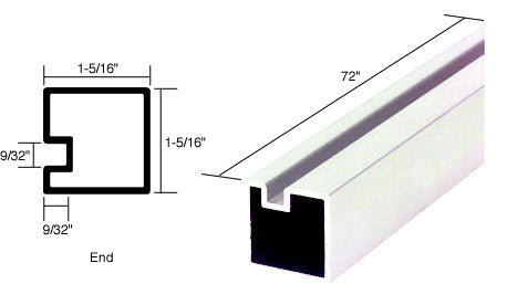 CRL Extrusion - 72" or 146" Additional Image - 2