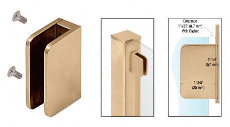 CRL 1/4" Top Flat Base Glass Clip