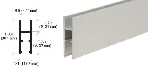 CRL Aluminum H-Bar for Showcases *DISCONTINUED*