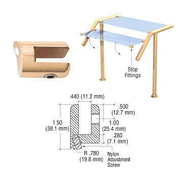CRL Glass Stop Fitting