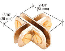 CRL Four-Way 90 Degree Adjustable Shelf Connector