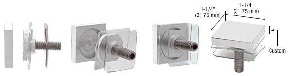 CRL Custom 1-1/4" Square Standoff Cap