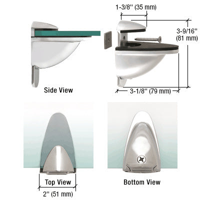 CRL Heavy-Duty Adjustable Shelf Bracket