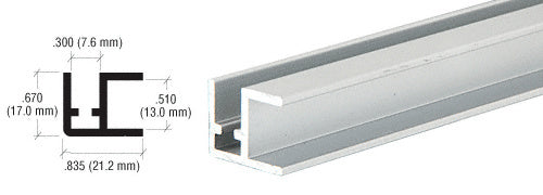 CRL Aluminum Base Rail Extrusion