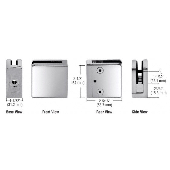 CRL Z-Series Square Type Flat Base Clamps Additional Image - 25