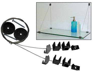 CRL Cable Shelf Bracket System for 3/8" to 1/2" Shelves