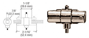 CRL Plated Adjustable Double Shelf Brackets for the Cable Display System