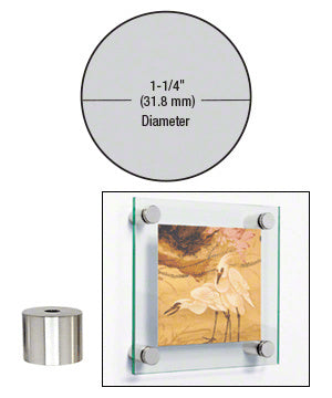 CRL 1-1/4" Diameter by 1" Standoff Base