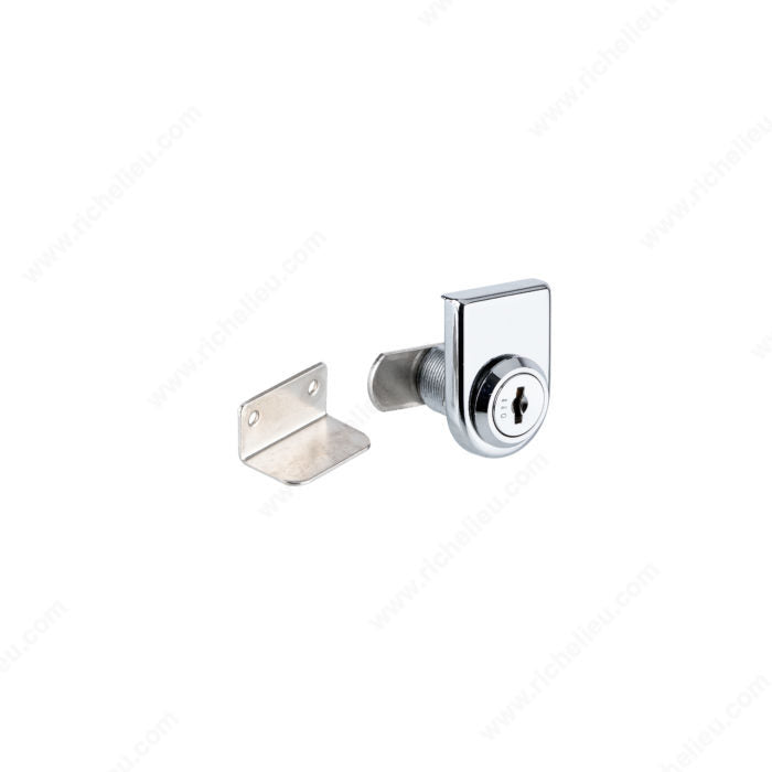 Swinging glass door lock for single door