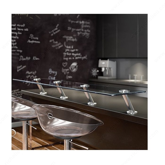 Round adapter to affix a glass plate