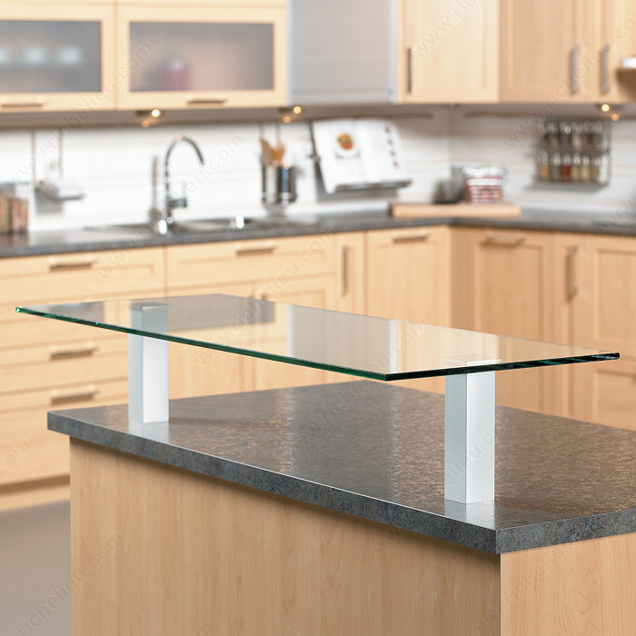 Square adaptor for glass plate