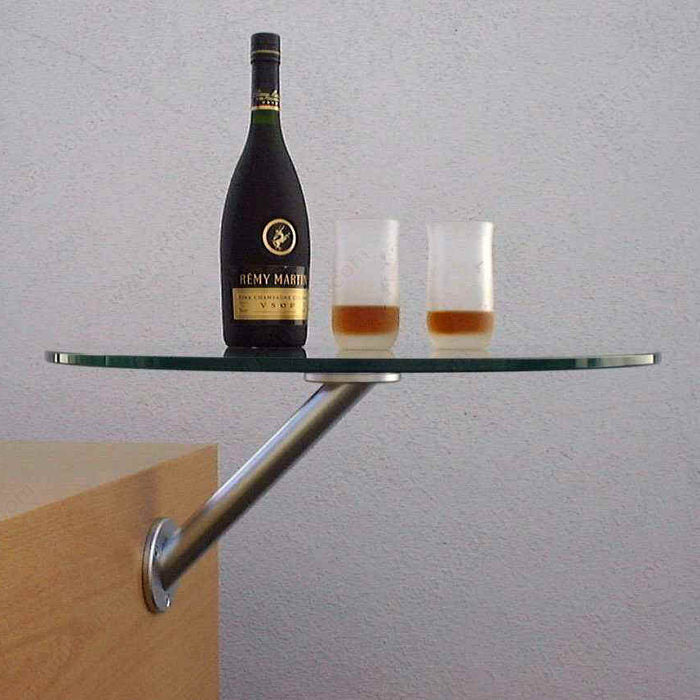 Round adapter to affix a glass plate