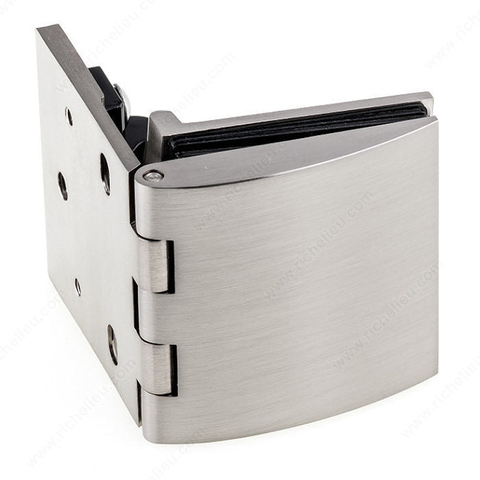 Inset Glass Door Hinge With Catch