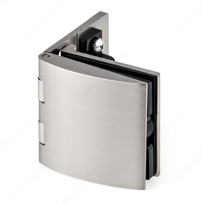 Inset Glass Door Hinge With Catch