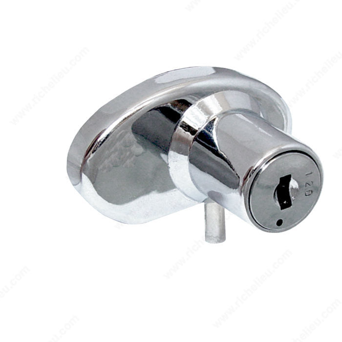 Swinging Glass Double Door Lock for 3/16" and 1/4" Glass
