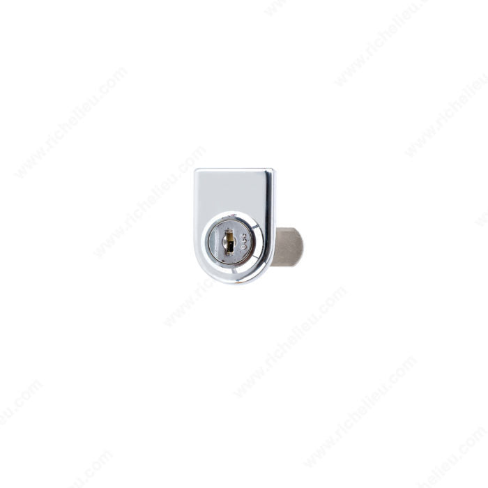 Swinging glass door lock for single door