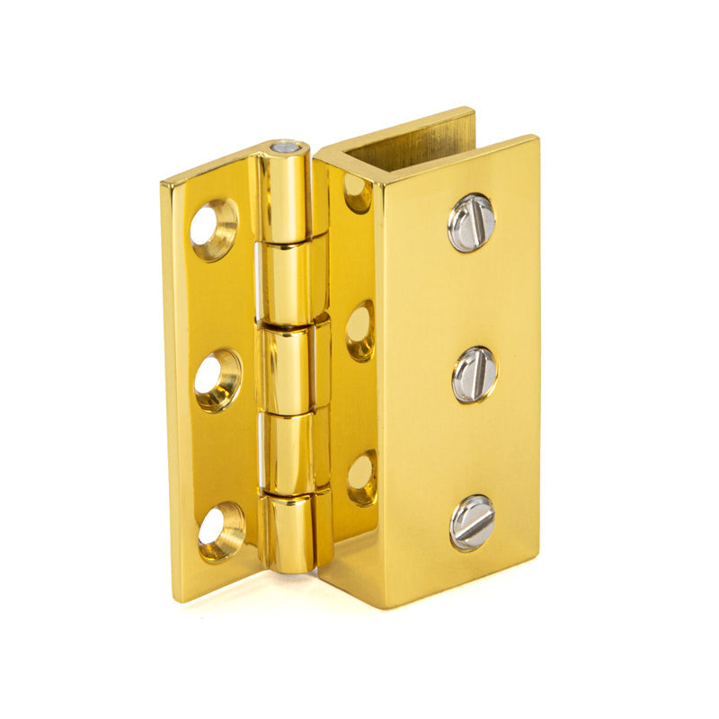 FHC Large Wall Mount Set Screw Hinges For 3/16" To 5/16" Glass Additional Image - 4