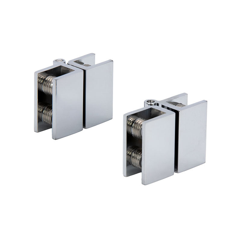 FHC Mini Glass-To-Glass Set Screw Inswing Hinges For 3/16" To 1/4" Glass