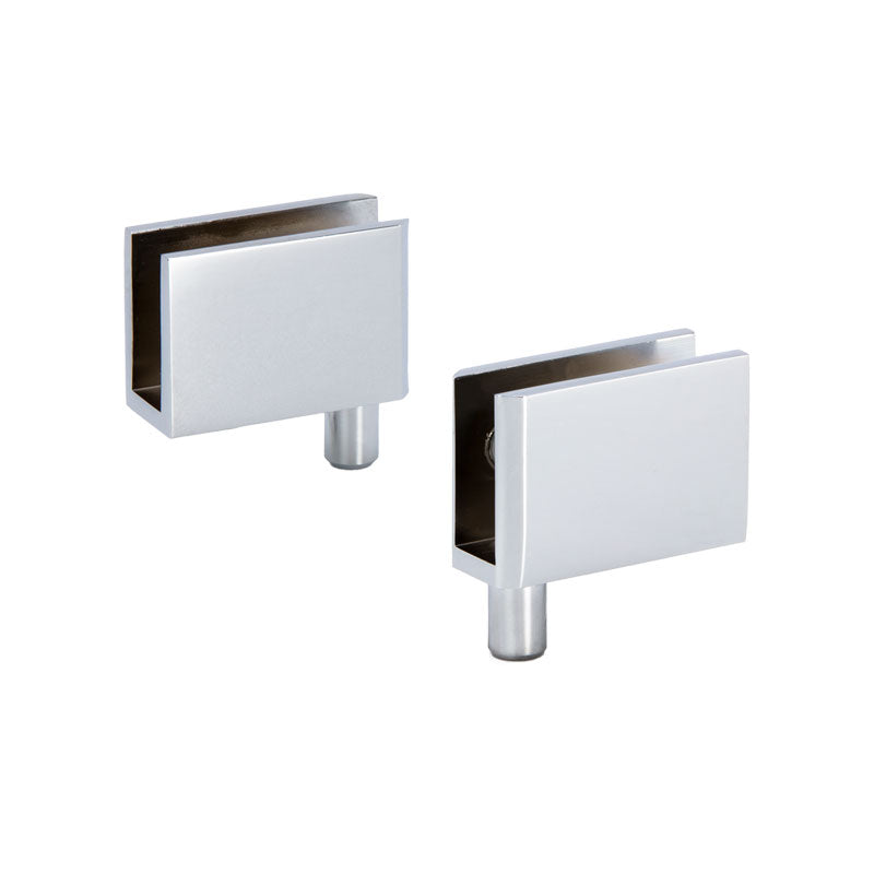 FHC Standard Glass Door Pivot Hinges For 1/4" To 5/16" Glass - Chrome - 2pk